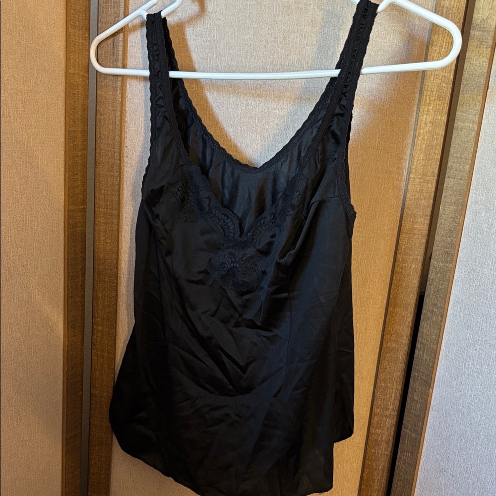 Kayser Black Lace Trim Camisole 36